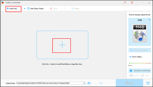 Click the Add Files button to import your MP4 file for format conversion in HD Video Converter Factory Pro