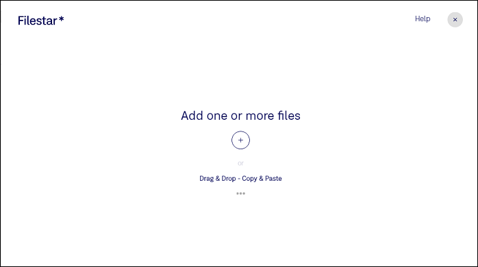 The main interface of Filestar