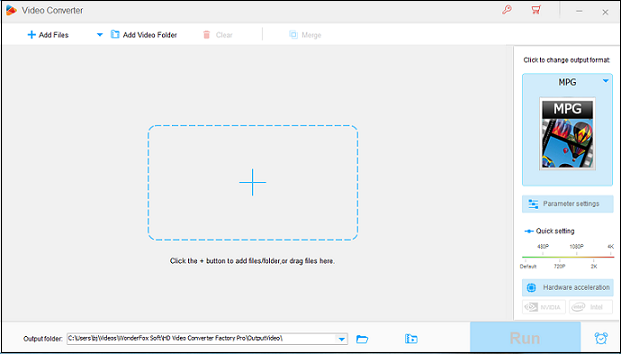 The Converter section of HD Video Converter Factory Pro