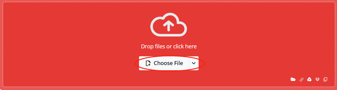 Click on the Choose File button in Online File Compressor to upload your XVID file