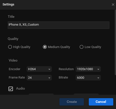 Change some parameters for format conversion in MiniTool Video Converter