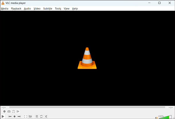 The main interface of VLC Media Player