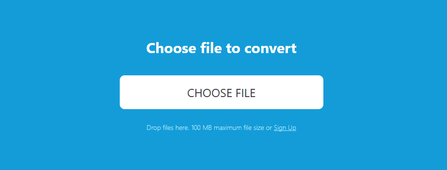 Click CHOOSE FILE in OnlineConvertFree to add the MKV file