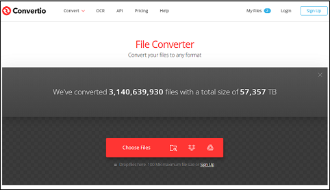 The interface of Conversion