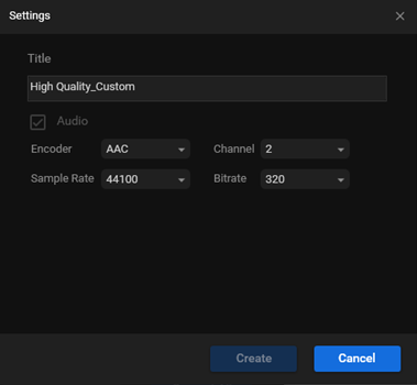 Change some parameters for format conversion in MiniTool Video Converter