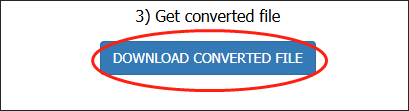 Click on DOWNLOAD CONVERTED FILE in CoolUtils to locate and check your converted file