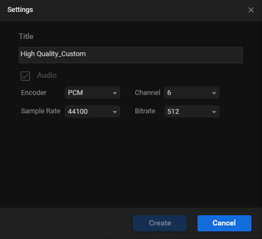 Customize some parameters for format conversion in MiniTool Video Converter