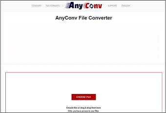 The main interface of AnyConv