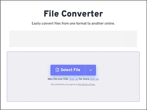 FreeConvert’s interface