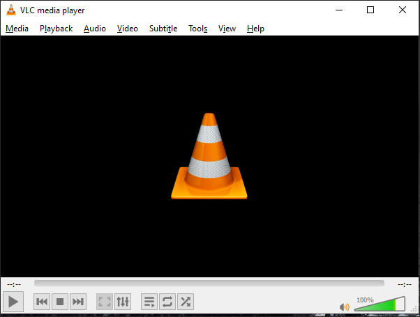 The user interface of VLC Media Player