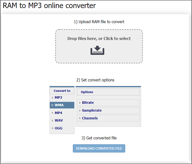 CoolutilsでRAMをMP3に変換する