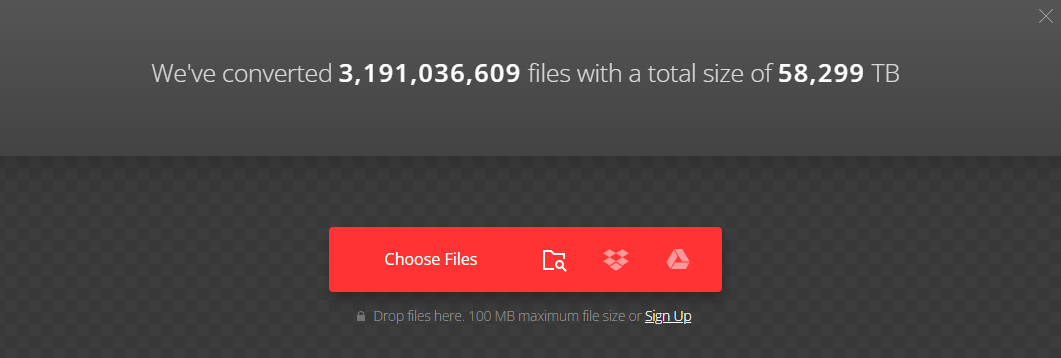 Click Choose Files to upload your M4A file