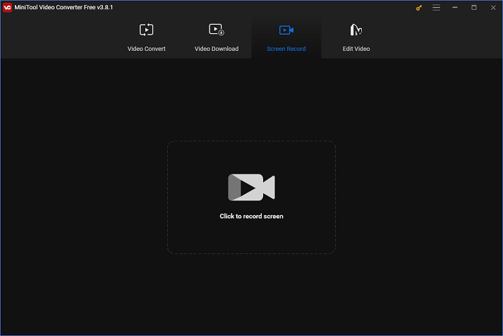 The main interface of MiniTool Video Converter