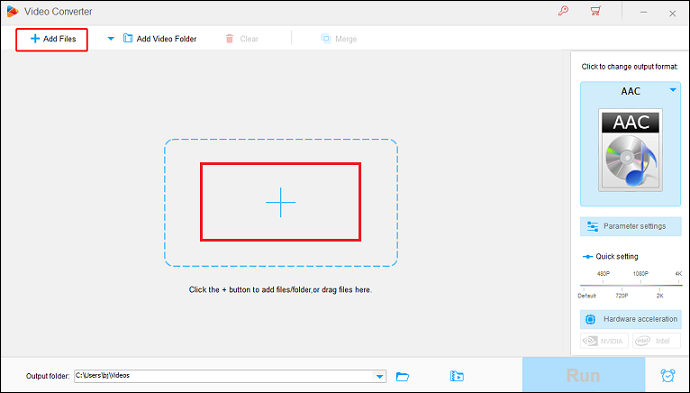 Click the Add Files tab to add the QT file in HD Video Converter Factory Pro for format conversion