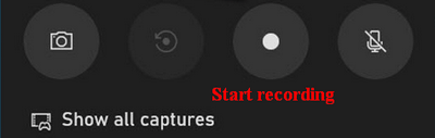 Click on the recording icon to begin the recording task