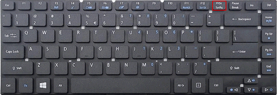 Press the Print Screen button on the keyboard