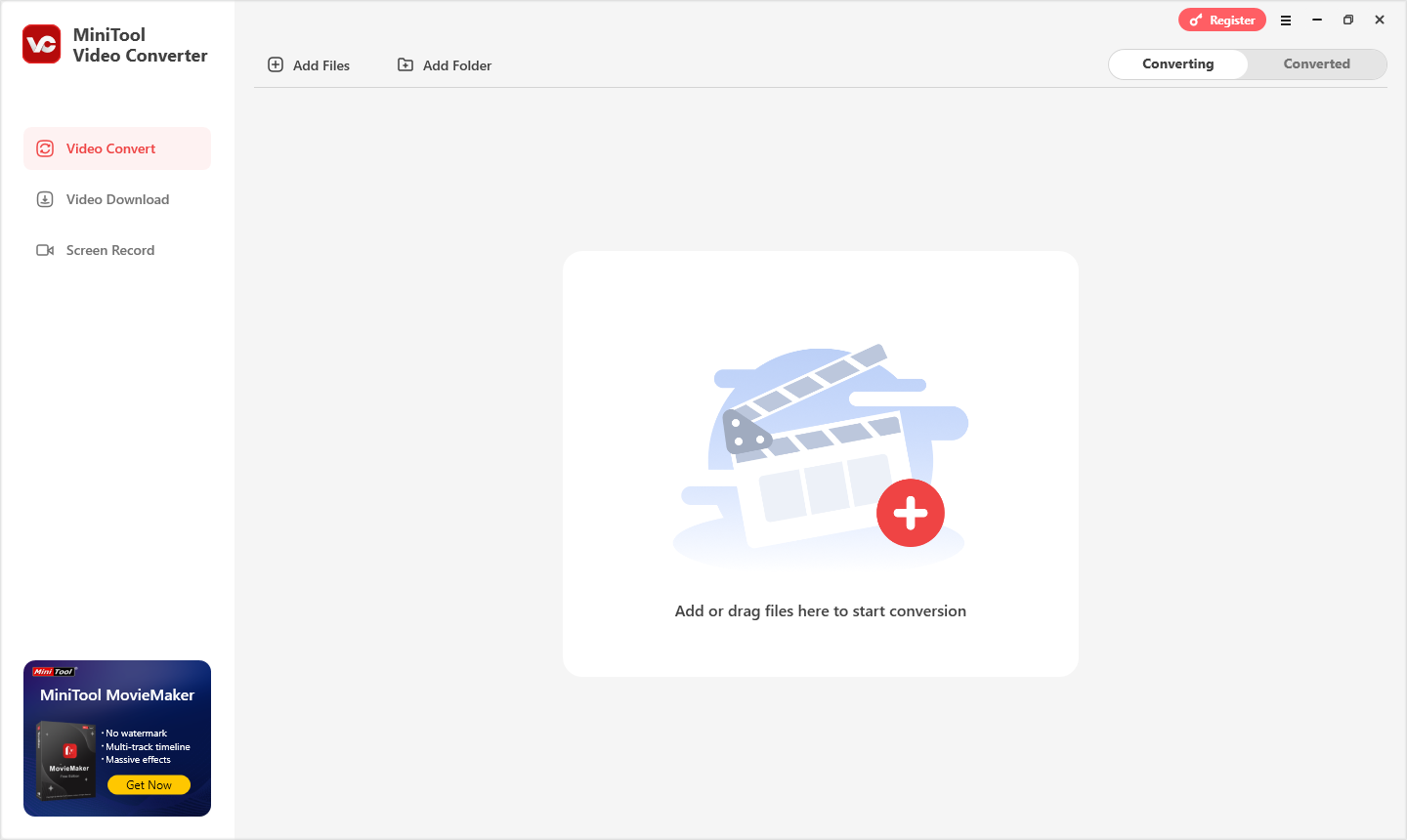 Oberfläche von MiniTool Video Converter