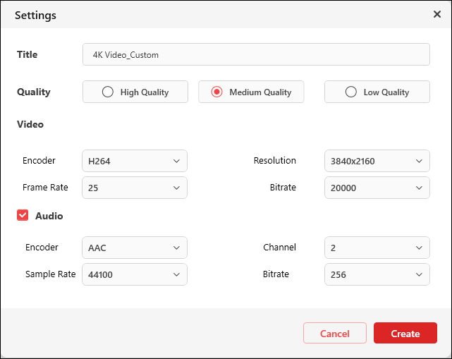 Customize output video parameters in MiniTool Video Converter