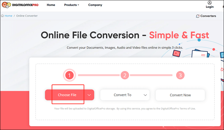 Choose File to add the target 3GA file in DigitalOfficePro