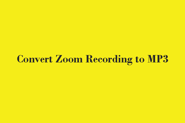 Watch: How to Convert Zoom Recording to MP3 Effortlessly?