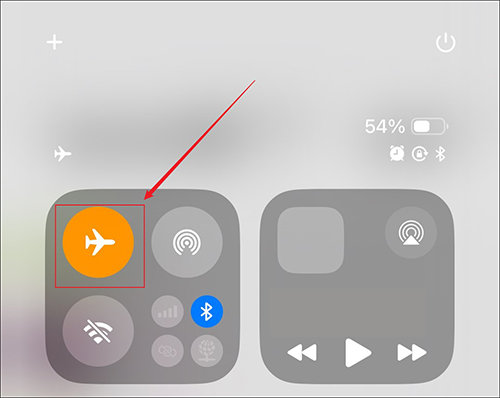 Turn on Airplane Mode on iPhone