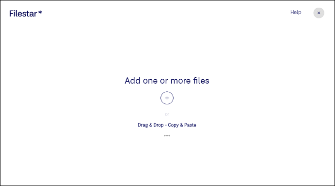 Filestar’s user interface