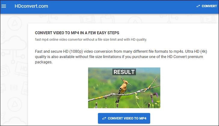 HDconvertでSD動画をHDに変換する