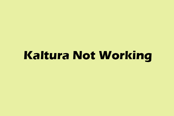 Detailed Guides on How to Fix the Kaltura Not Working Issue