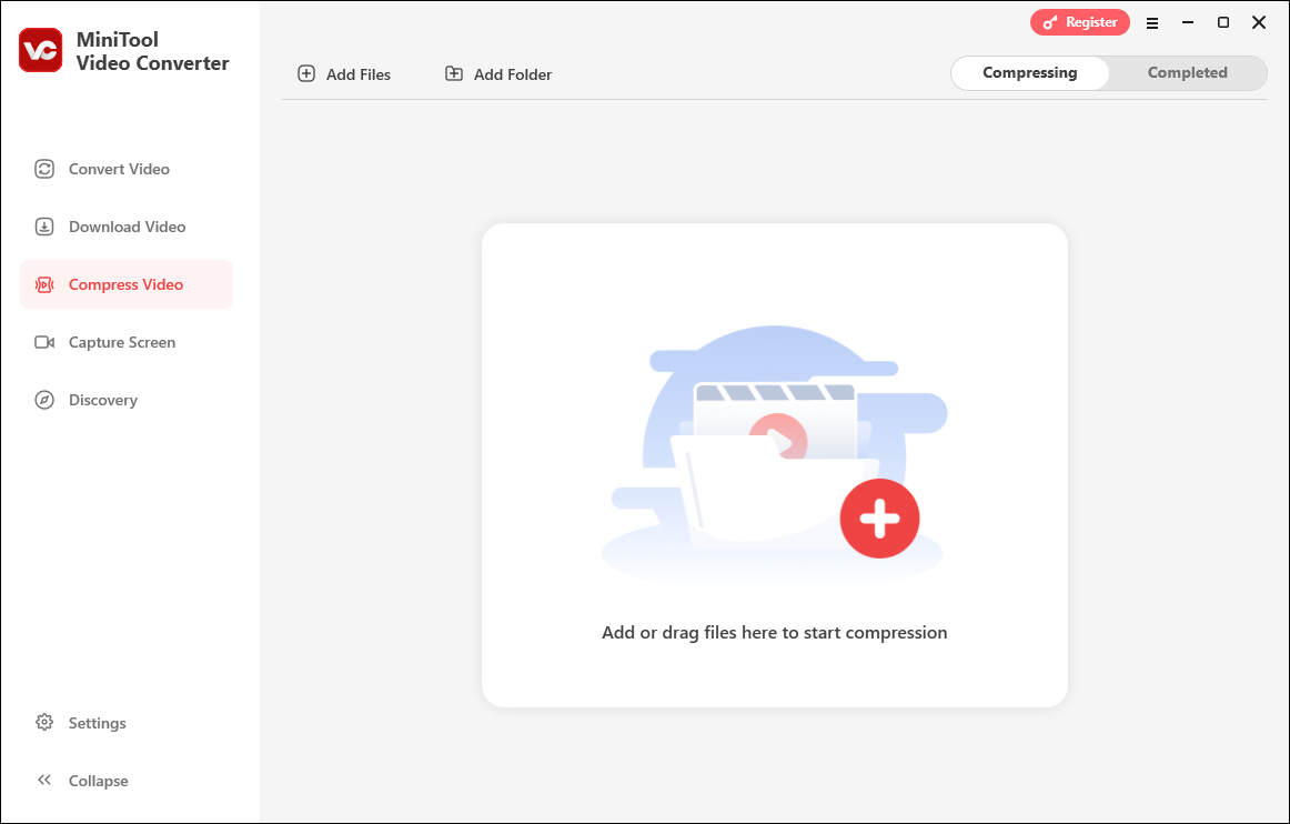 The interface of MiniTool Video Converter