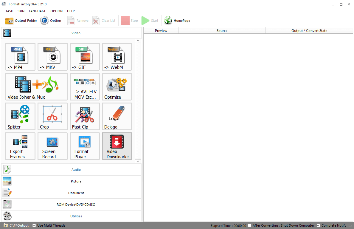 Interface of FormatFacroty