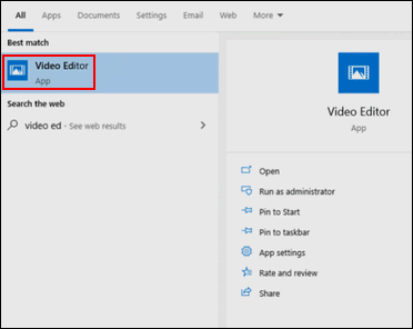 Windows Video Editor