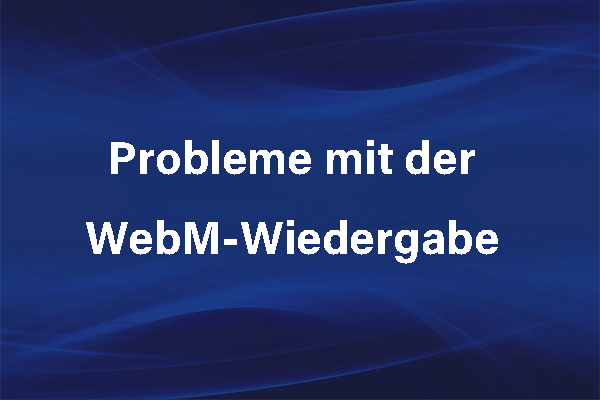 Probleme mit der WebM-Wiedergabe auf iPhone, Android, in Chrome und Safari beheben