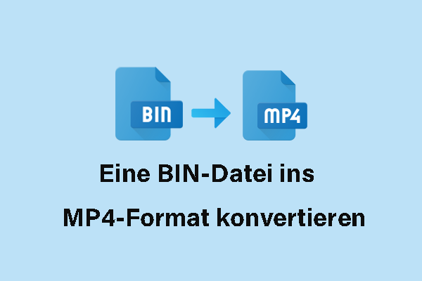 So konvertieren Sie eine BIN-Datei ins MP4-Format – Effizient und Einfach