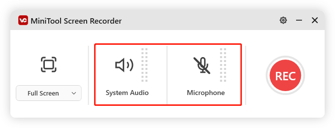 Audioquelle durch Klick auf die Lautsprecher- und Mikrofonsymbole ein- oder ausschalten
