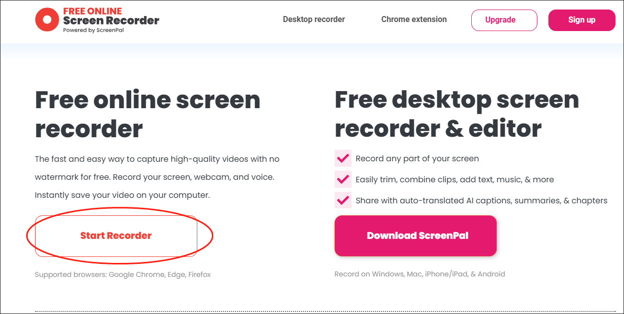 Online Screen Recorderを使ってゲームリプレイをMP4動画に変換する