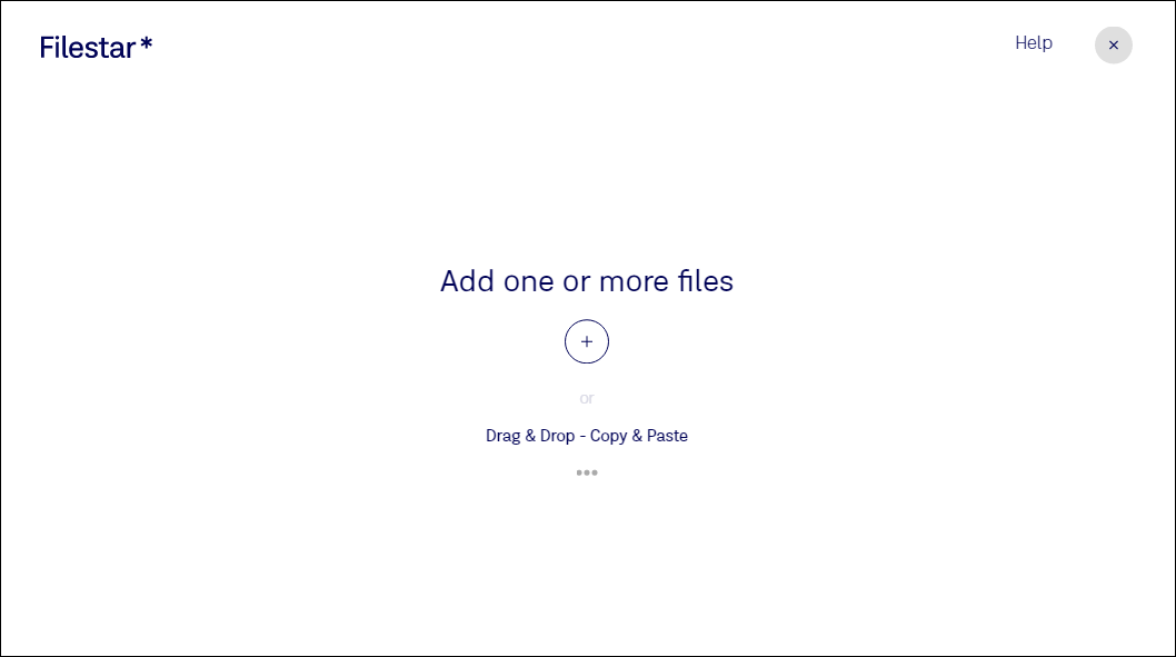 The main interface of Filestar