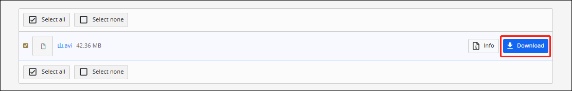 Online-Converterで「Download」ボタンをクリックする