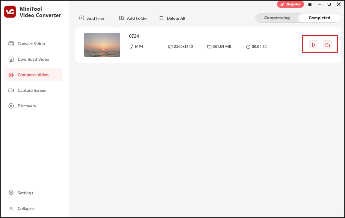 konvertiertes Video in MiniTool Video Converter abspielen oder lokal finden