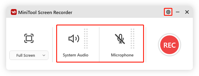 Audioquelle durch Klicken auf die entsprechenden Symbole ein-/ausschalten