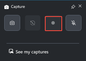Click on Start recording to start capturing Celeste in the Xbox Game Bar