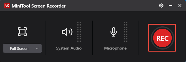Click the REC icon to start recording Celeste gameplay in MiniTool Video Converter