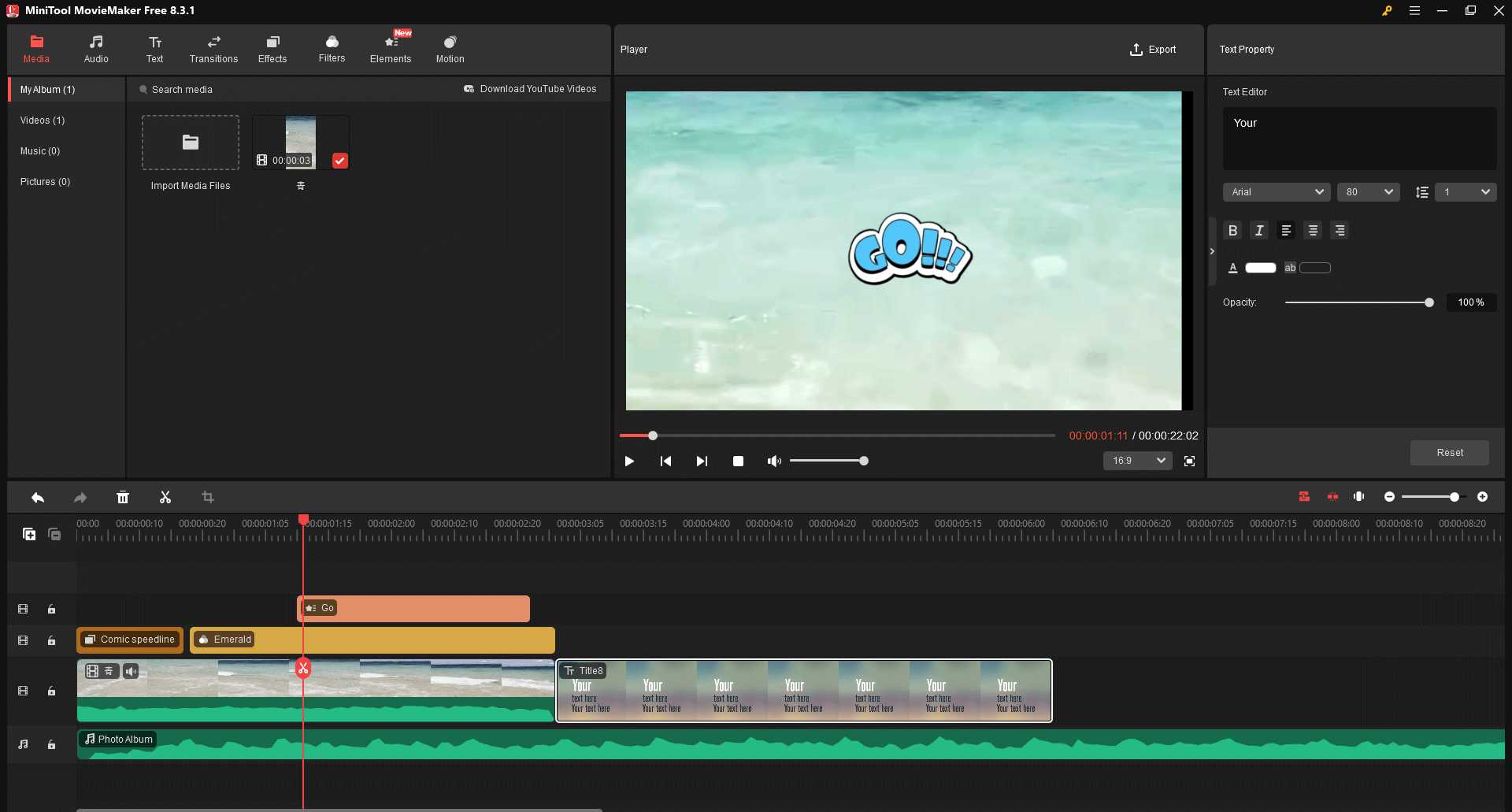 MiniTool MovieMakerで録画したDiscord動画を編集する