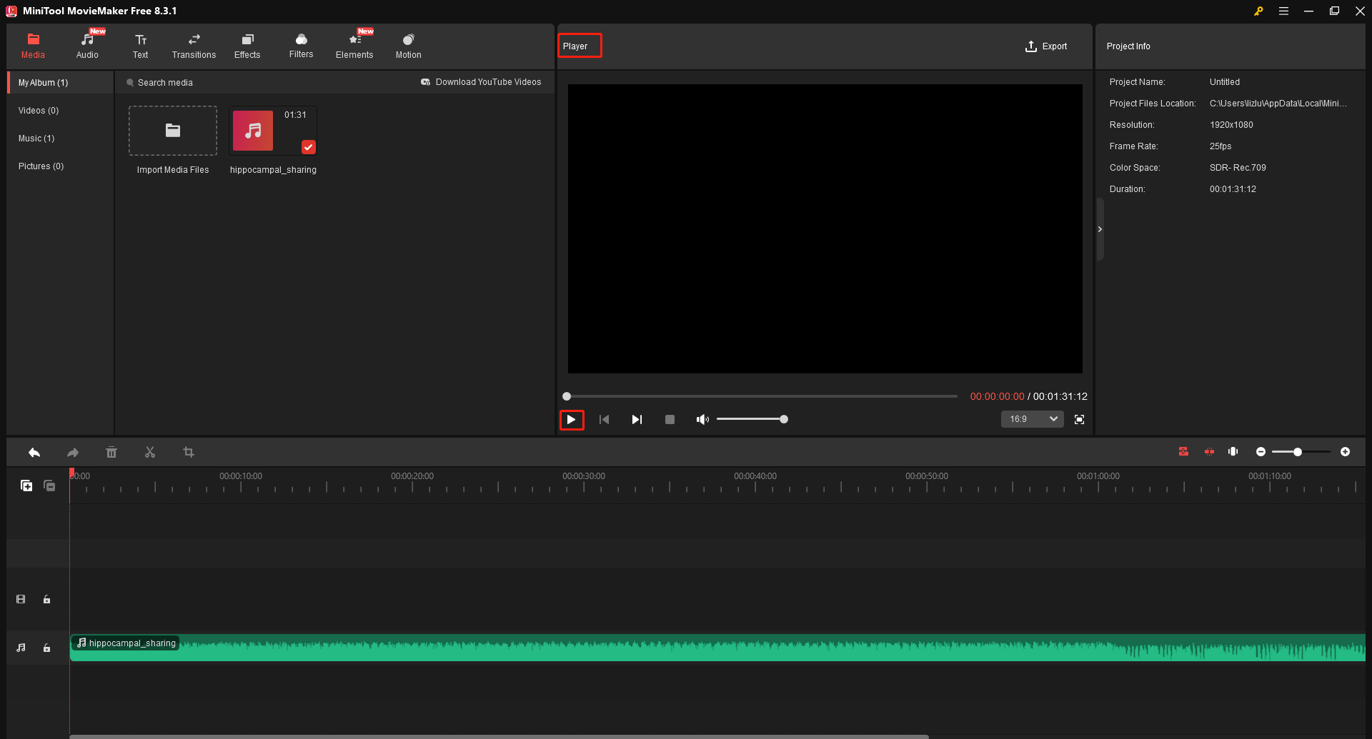 MiniTool MovieMakerでWVファイルを再生する