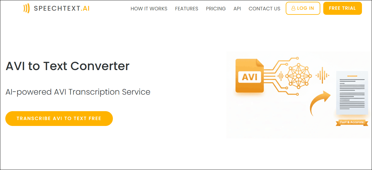 The interface of SpeechText.AI
