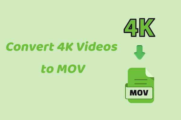 Convert 4K Videos to MOV Easily – Top 2 Tools Deserve a Try