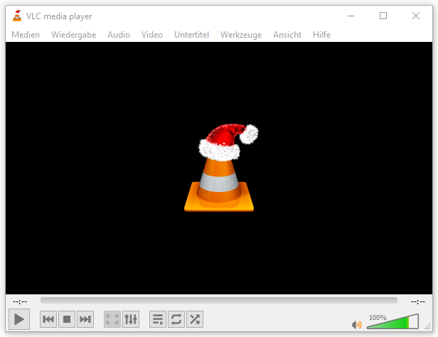 Ein Screenshot zur Hauptoberfläche von VLC media player.