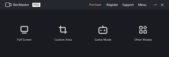 RecMasterのメイン画面