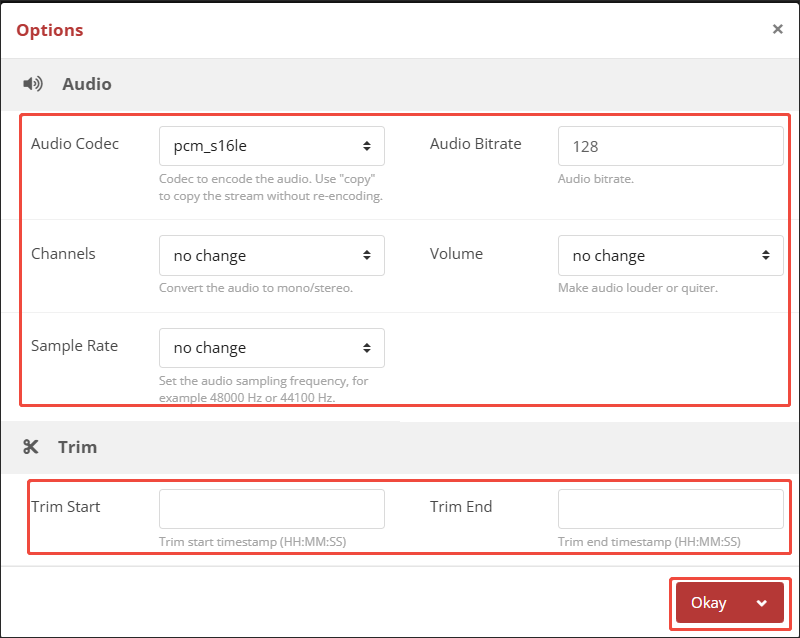 The Settings window of CloudConvert.