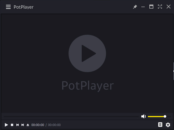 PotPlayer main interface.