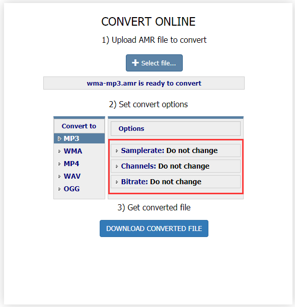 The conversion interface of Coolutils.